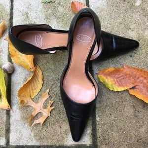 Shoes CIRCA Black Leather Dress Heels 3" size 7,5